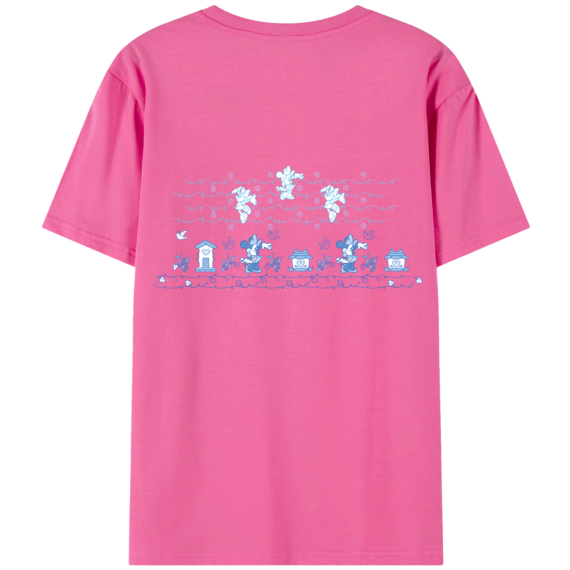 （画像用） ミッキーマウス Mickey Mouse レディース半袖Tシャツ(バックプリント)